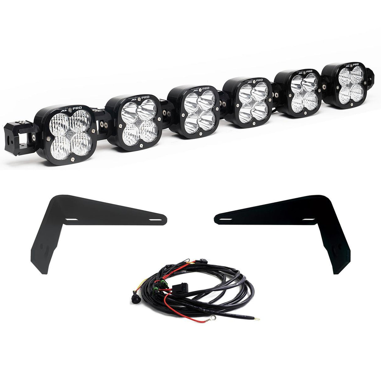 XL Pro Linkable Sport Bumper Light Kit 21-26 Bronco 22-26 Bronco Raptor w/ OE Steel Bumper (Multi-Pattern Clear Toggle W