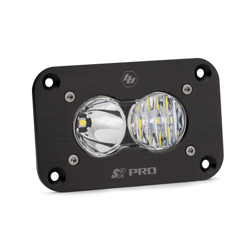 S2 Pro Black Flush Mount LED Auxiliary Light Pod - Universal Baja Designs