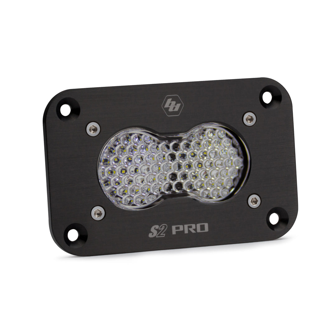S2 Pro Black Flush Mount LED Auxiliary Light Pod - Universal Baja Designs