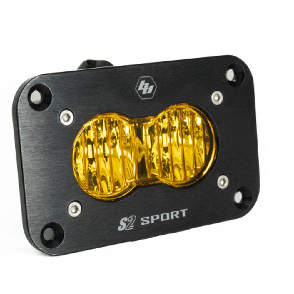 S2 Sport Black Flush Mount LED Auxiliary Light Pod - Universal Baja Designs