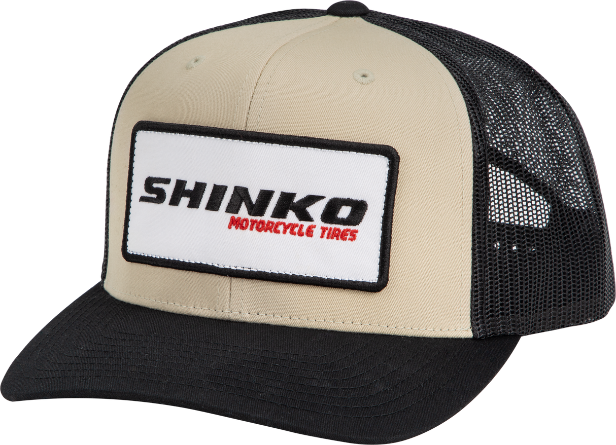 SHINKO, Shinko Snapback Hat Black and Natural - Durable Cotton Cap with Adjustable Fit