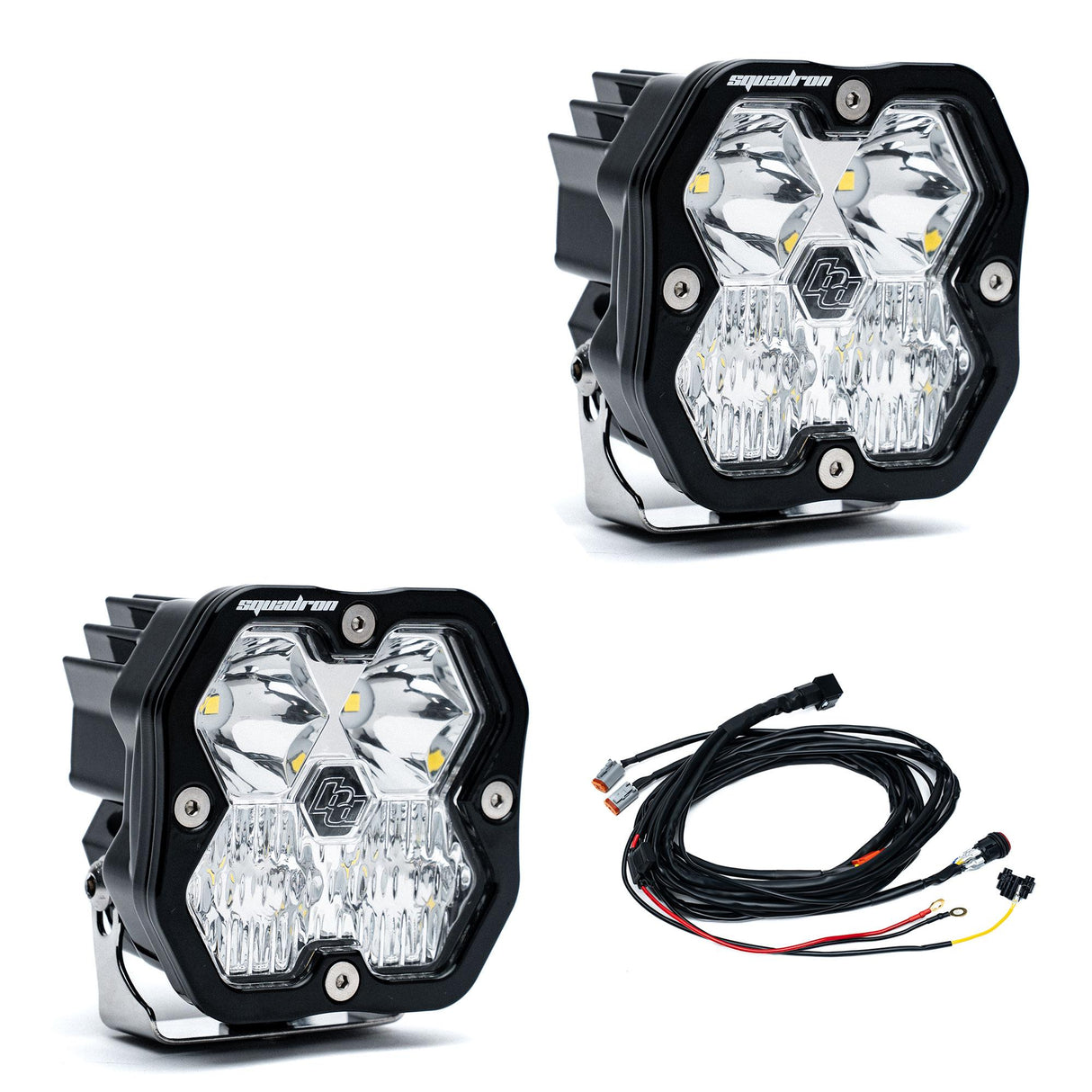 Squadron 2.0 Sport Black LED Auxiliary Light Pod Kit - Universal Baja Designs