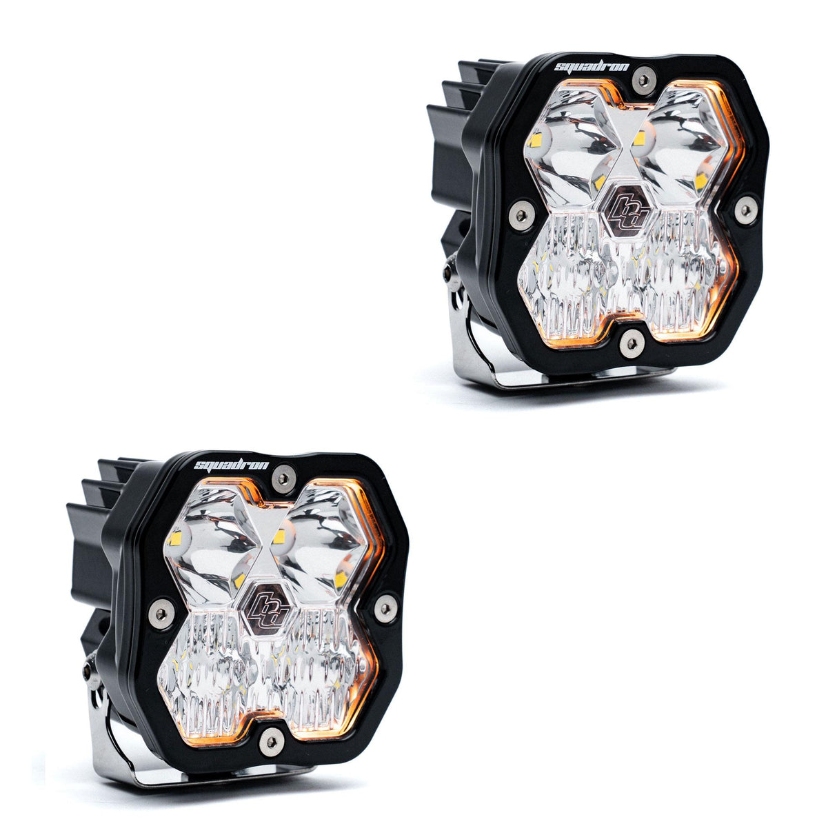 Squadron 2.0 Sport Black LED Auxiliary Light Pod Kit (No Harness) - Universal Baja Designs