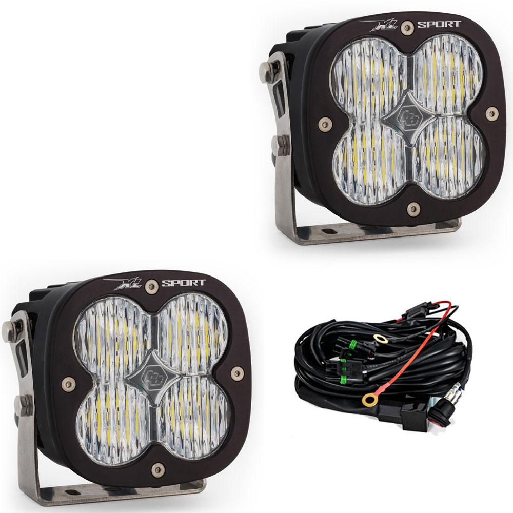 XL Sport Black LED Auxiliary Light Pod Pair - Universal Baja Designs