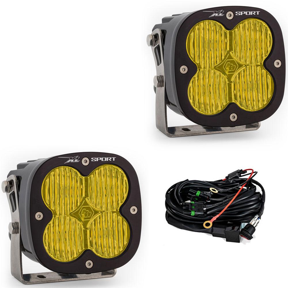 XL Sport Black LED Auxiliary Light Pod Pair - Universal Baja Designs