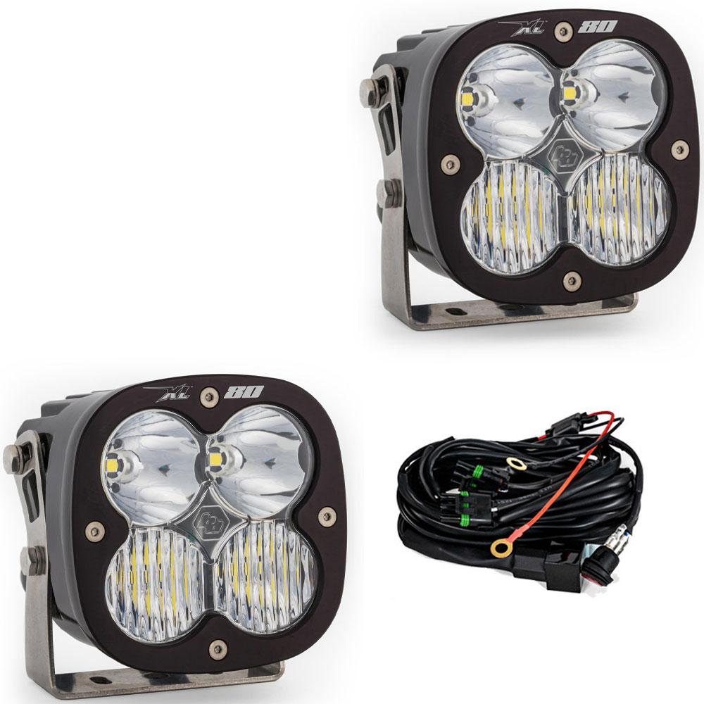 XL80 Black LED Auxiliary Light Pod Pair - Universal Baja Designs