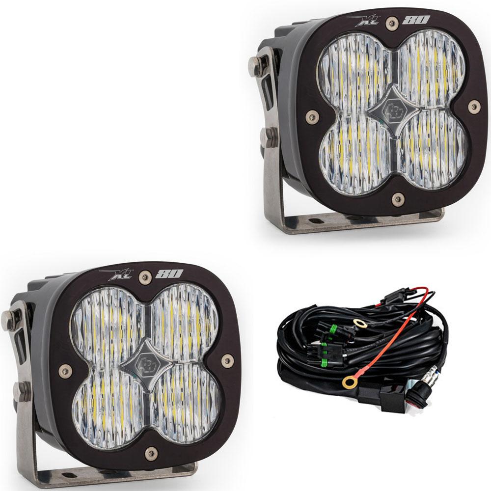 XL80 Black LED Auxiliary Light Pod Pair - Universal Baja Designs