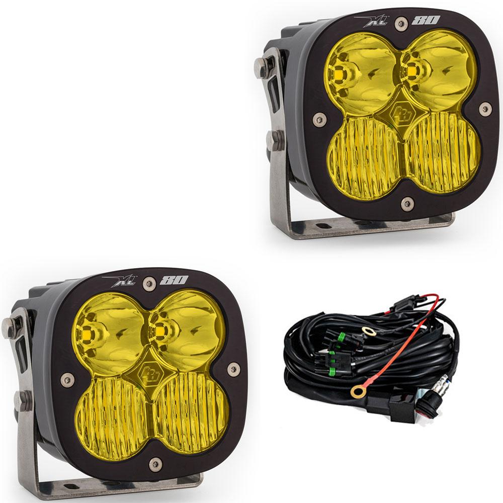 XL80 Black LED Auxiliary Light Pod Pair - Universal Baja Designs