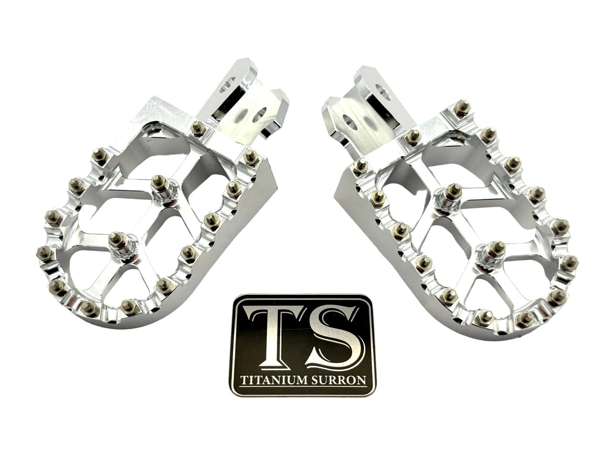 Anodized Aluminum Foot Pegs for Surron and Similar E-moto