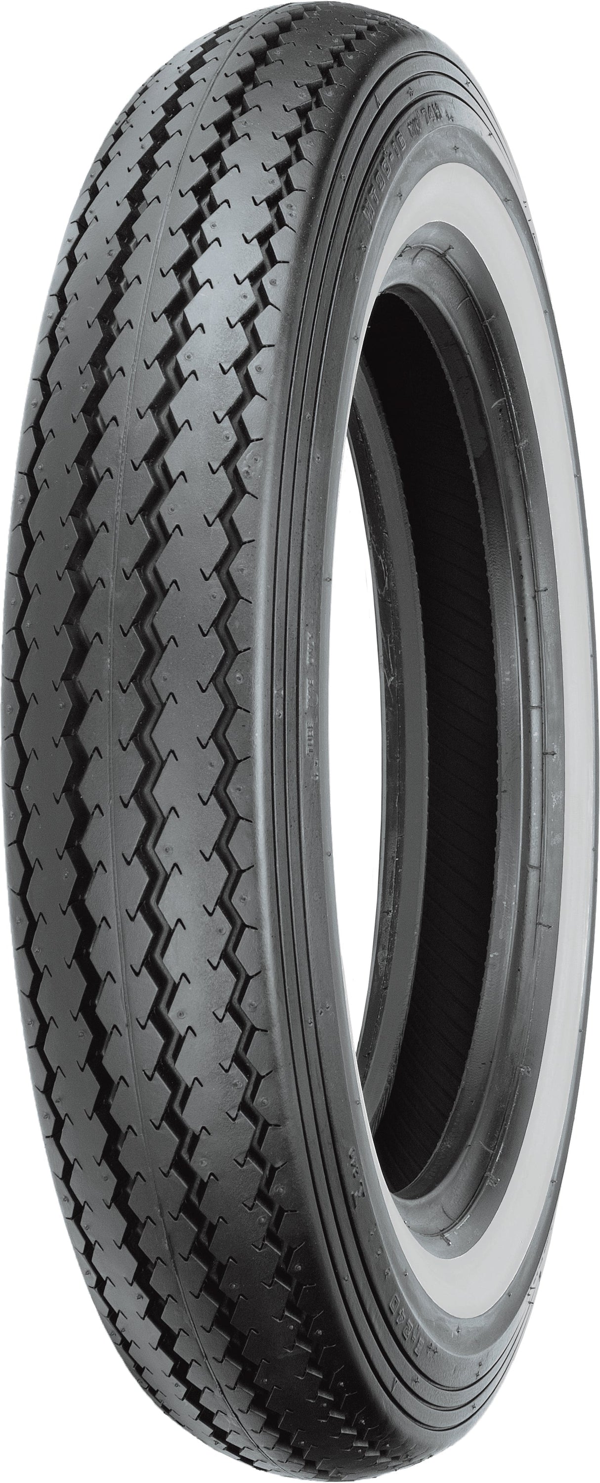 SHINKO, Shinko Tire Classic 240 Front/Rear Mount 90 16 74H Bias TT with White Wall - W/W 87-4111