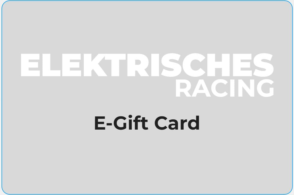 Elektrisches Racing E-Gift Card