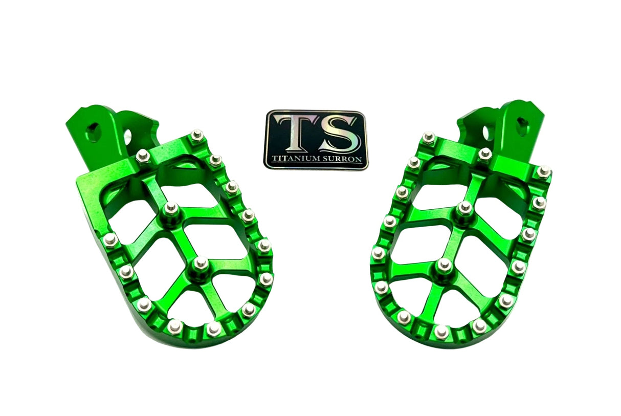 Anodized Aluminum Foot Pegs for Surron and Similar E-moto