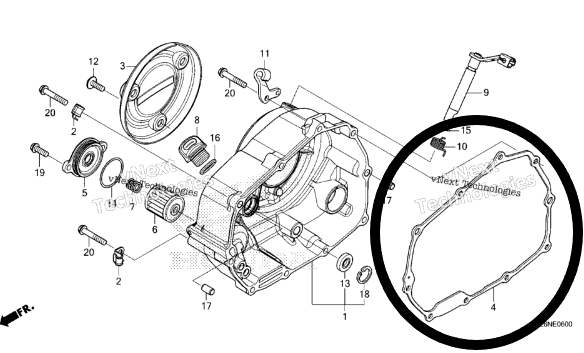 Honda Right Crankcase Cover Gasket Grom & Monkey 2022+
