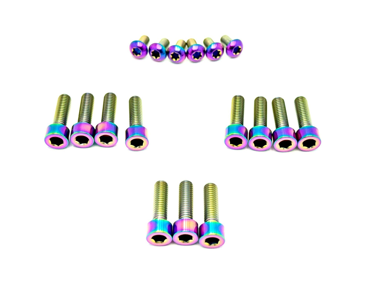 Titanium RFloXa Hawk 35 Pro and Max Fork Bolt Kits (21 pcs)