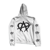 Anarchy Reflective Full Zip Up White