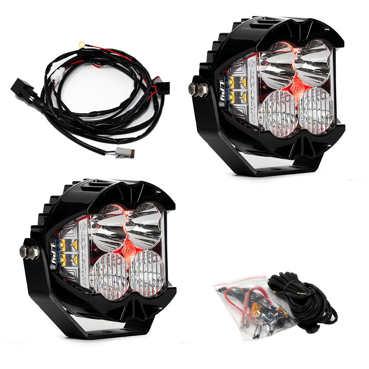 LP4 Pro Black LED Auxiliary Light Pod Pair - Universal Baja Designs
