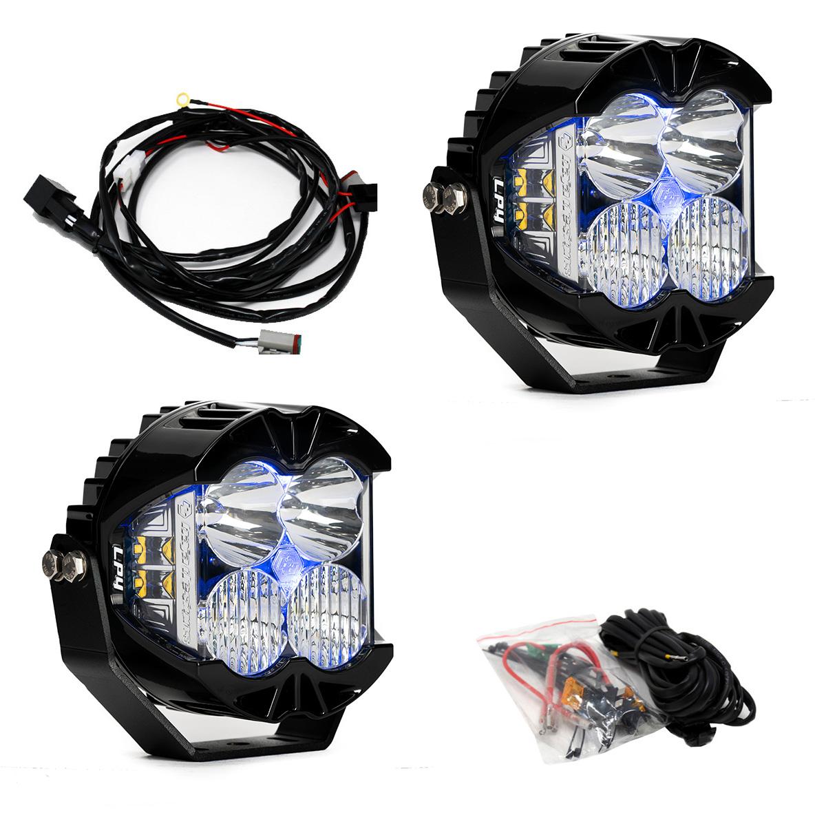 LP4 Pro Black LED Auxiliary Light Pod Pair - Universal Baja Designs