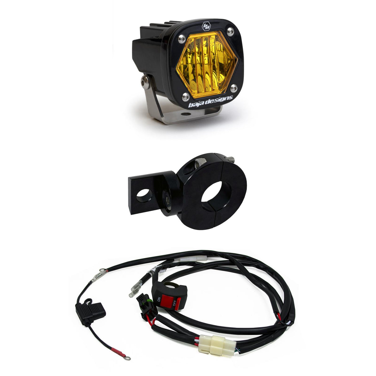 S1 Black LED Auxiliary Light Pod Kit - Universal Baja Designs (Alt 1)