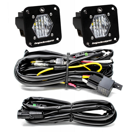 S1 Black Flush Mount LED Auxiliary Light Pod Kit - Universal Baja Designs