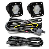 S1 Black Flush Mount LED Auxiliary Light Pod Kit - Universal Baja Designs
