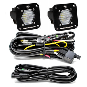 S1 Black Flush Mount LED Auxiliary Light Pod Kit - Universal Baja Designs