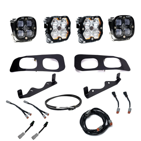 Squadron 2.0 Pro/Squadron Sae Dual Fog Pocket Light Kit Ford 2023-26 F-250/350 Super Duty Clear Baja Designs