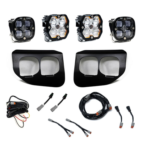 Squadron 2.0 Pro/Squadron Sae Dual Fog Pocket Light Kit Ford 2020-22 F-250/350 Super Duty Clear Baja Designs