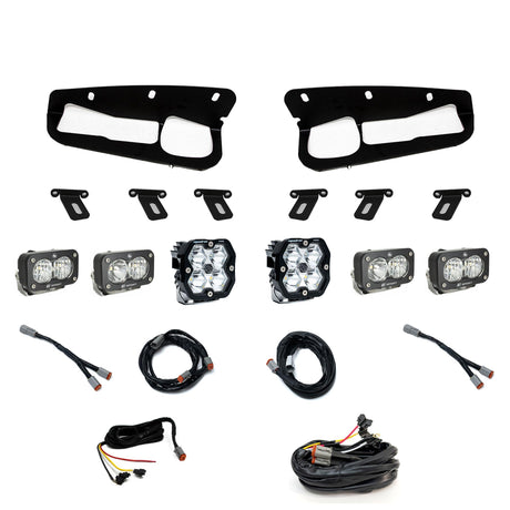 Squadron 2.0 Pro/Dual S2 Sport Fog Pocket Light Kit Ford 2021-27 Bronco 2022-24 Bronco Raptor w/ Steel Bumper Baja Desig