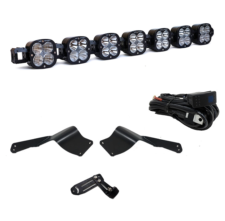 7XL Pro Linkable LED Light Bar Roof Mount Kit for Can-Am Maverick X3 2017-2024 (Light Pattern Multi-Pattern, Clear) Baja