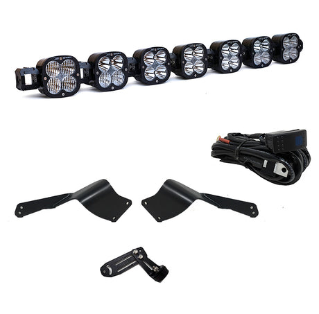 7XL Pro Linkable LED Light Bar Roof Mount Kit for Can-Am Maverick X3 2017-2024 (Light Pattern Multi-Pattern, Clear) Baja