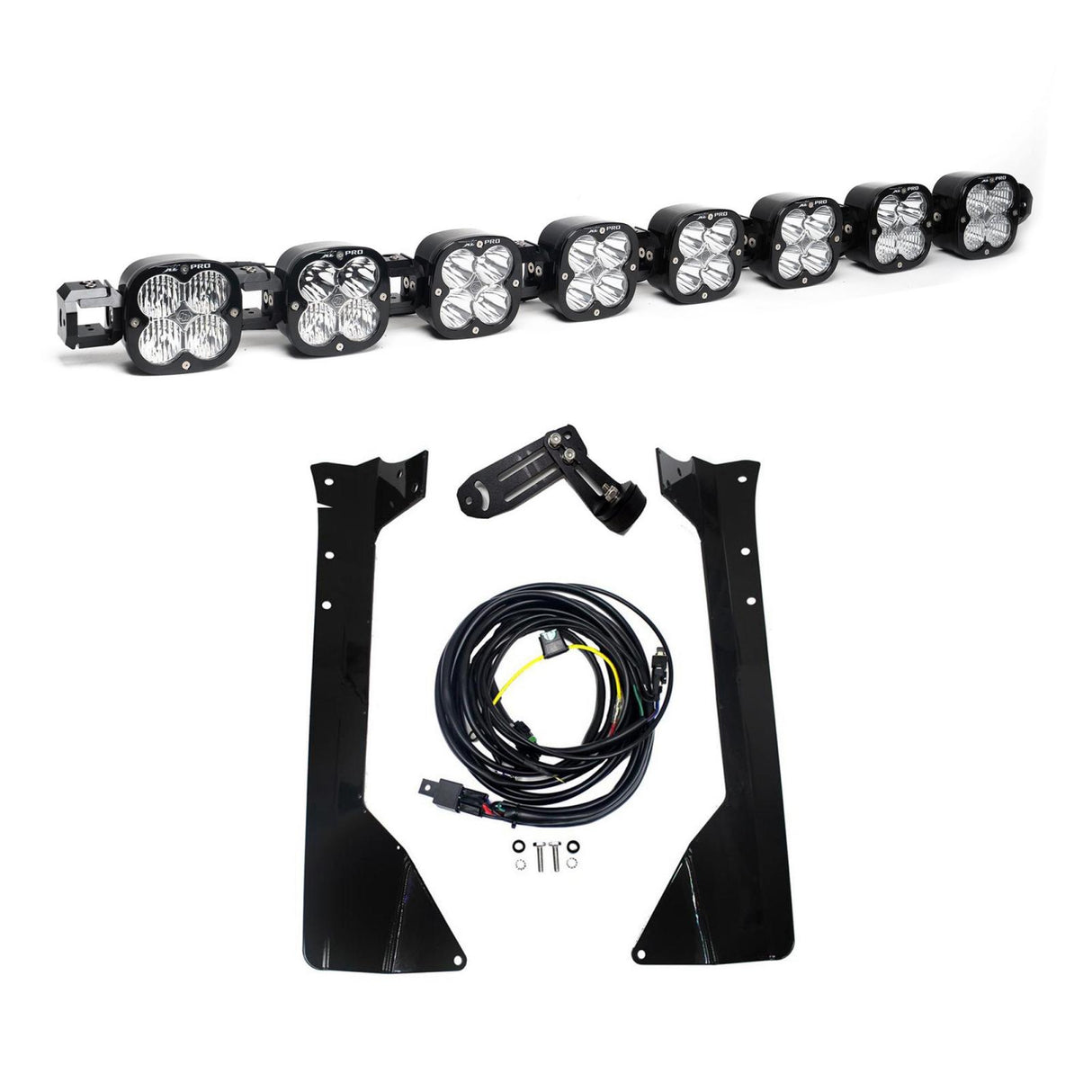 XL Pro Linkable Roof Mount Kit 07-18 Wrangler JK (Multi-Pattern Clear) Baja Designs