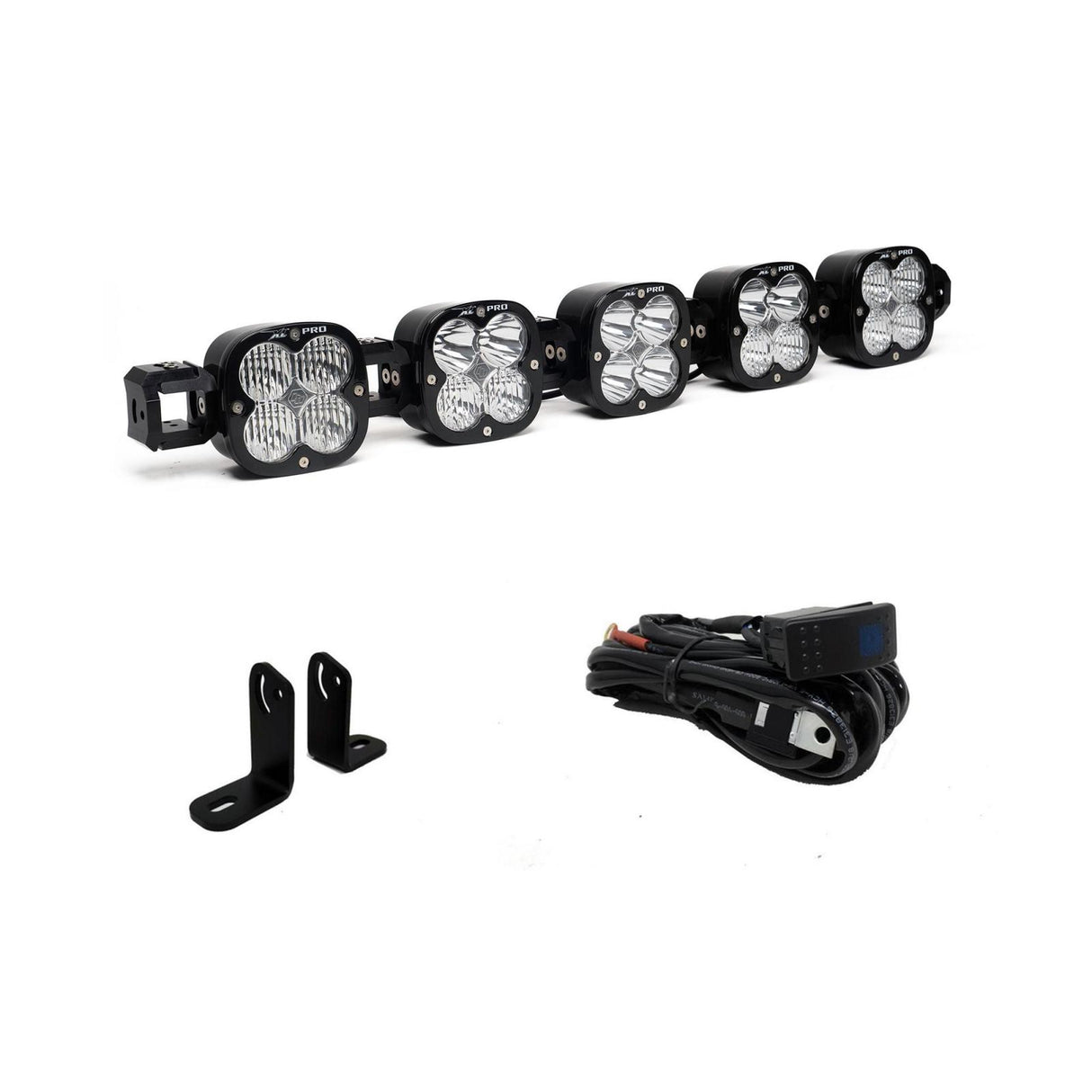XL Pro Linkable Sport Roof Mount Kit 18-21 RZR Turbo S (Multi-Pattern, Clear) Baja Designs