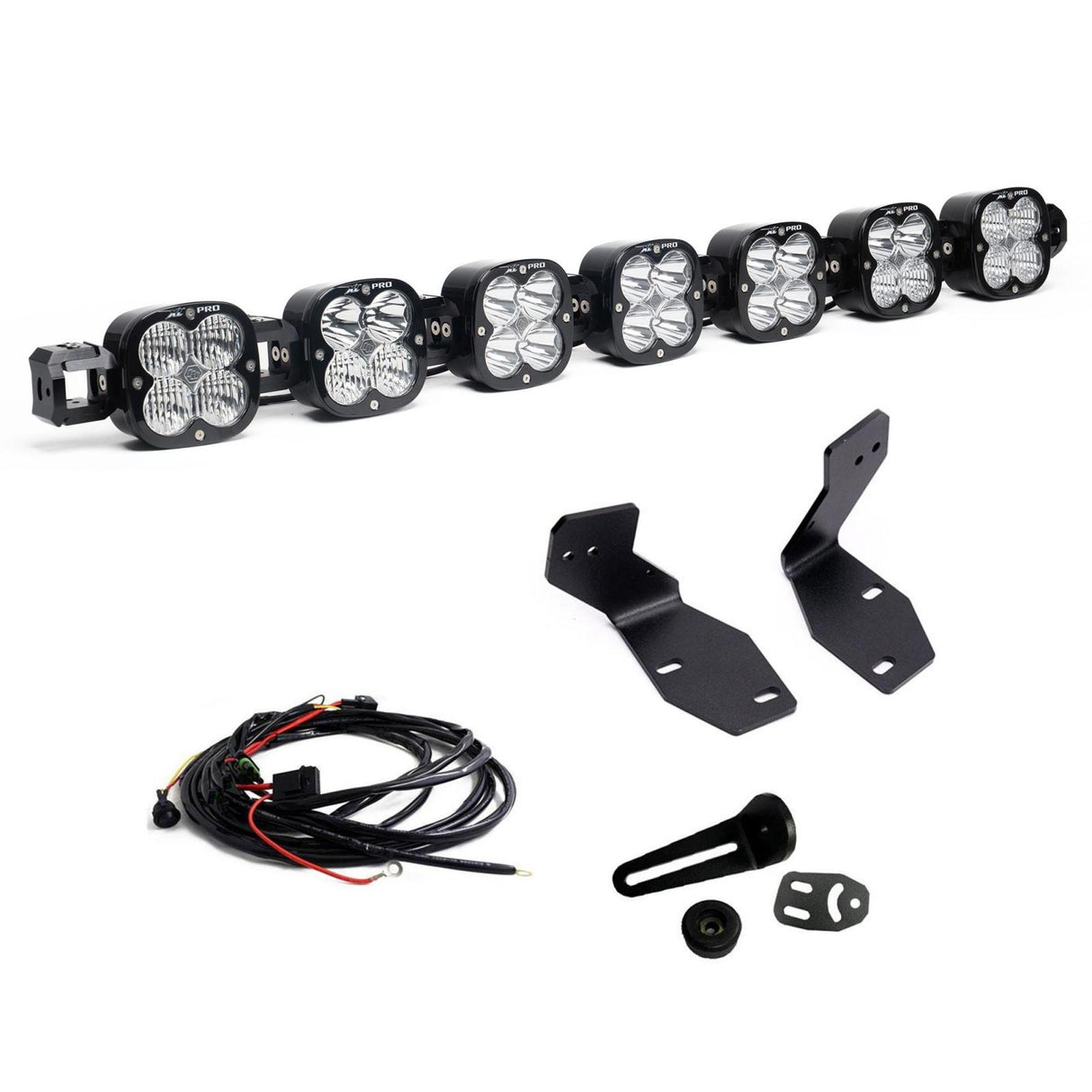 7XL Pro Linkable Bumper Light Kit 2023-26 Ford F-250/350 Super Duty (Light Pattern Multi-Pattern Color Clear Wiring Type