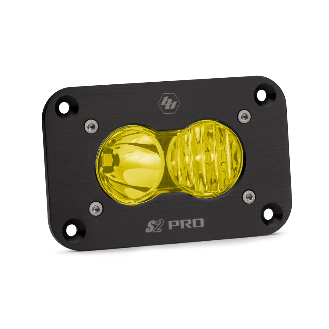 S2 Pro Black Flush Mount LED Auxiliary Light Pod - Universal Baja Designs