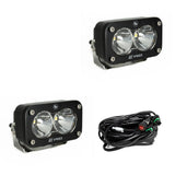 S2 Pro Black LED Auxiliary Light Pod Pair - Universal Baja Designs