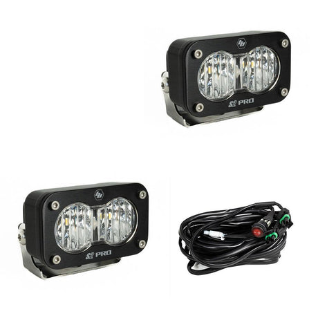 S2 Pro Black LED Auxiliary Light Pod Pair - Universal Baja Designs