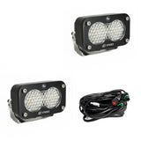 S2 Pro Black LED Auxiliary Light Pod Pair - Universal Baja Designs