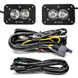 S2 Pro Black Flush Mount LED Auxiliary Light Pod Pair - Universal Baja Designs