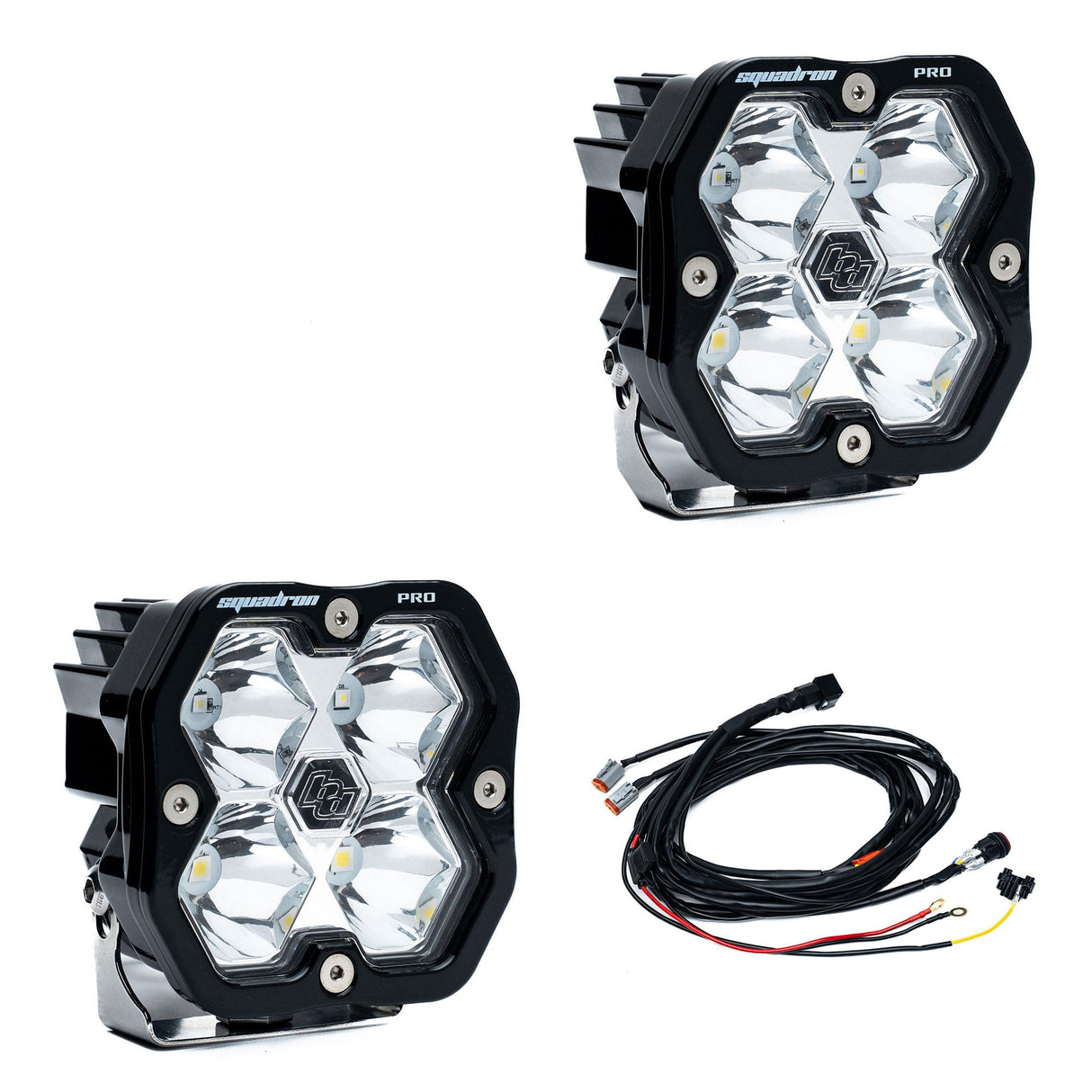 Squadron 2.0 Pro Black LED Auxiliary Light Pod Kit - Universal Baja Designs