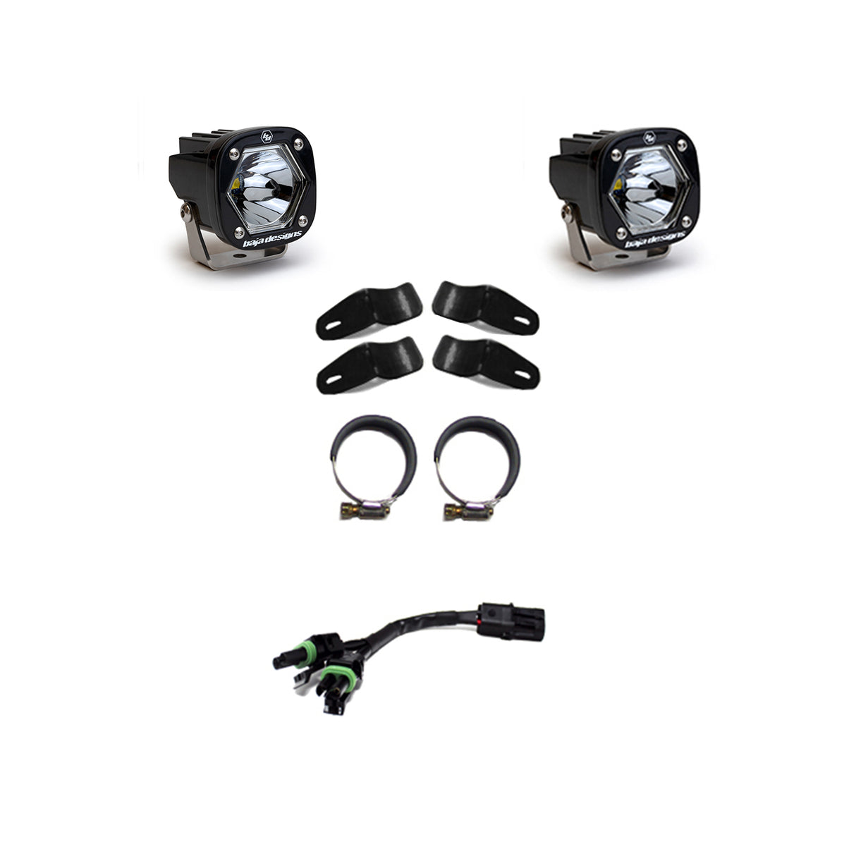 S1 Black LED Auxiliary Light Pod Kit - Universal Baja Designs (Alt 1)