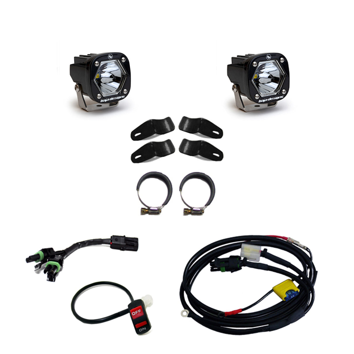 S1 Black LED Auxiliary Light Pod Kit - Universal Baja Designs