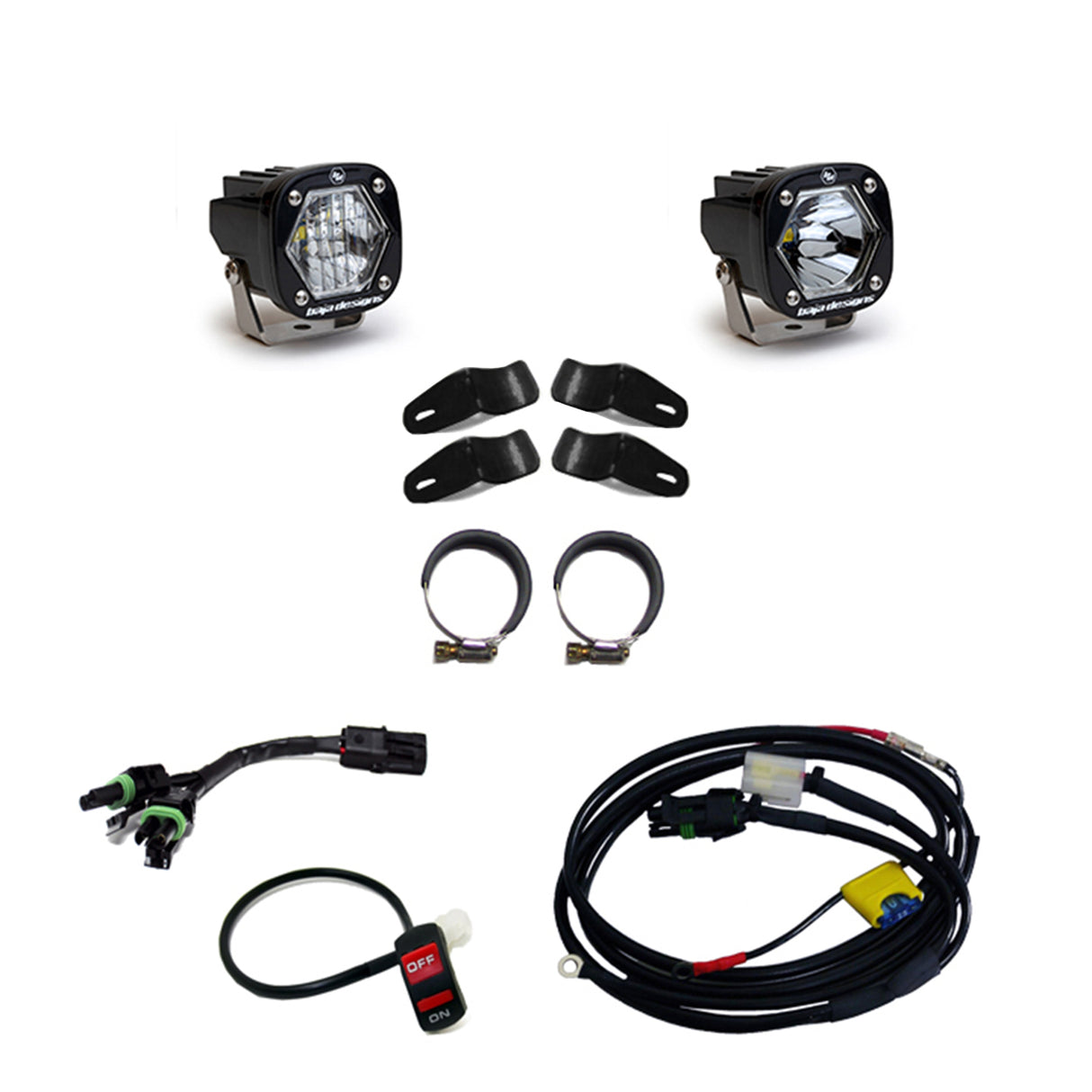 S1 Black LED Auxiliary Light Pod Kit - Universal Baja Designs