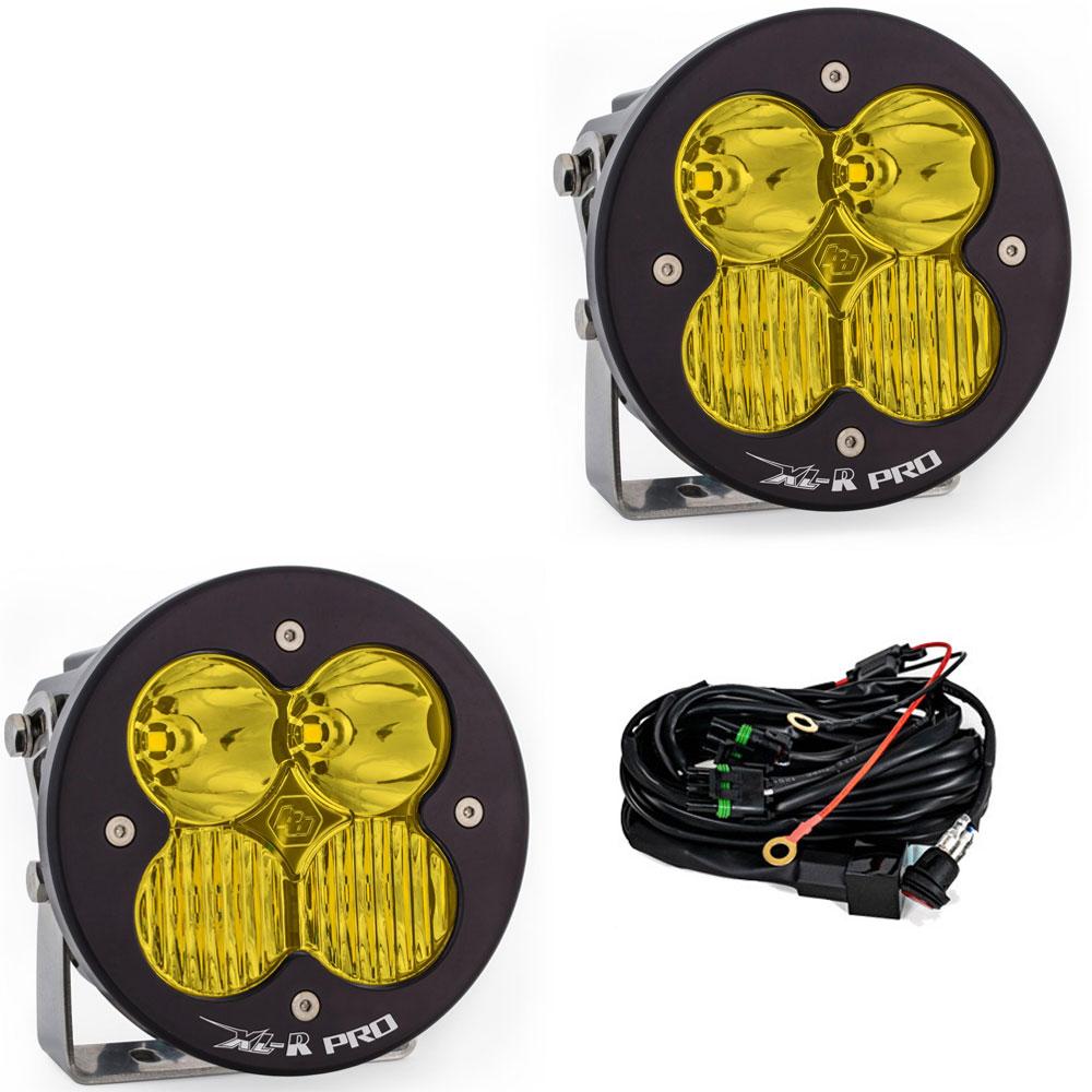 XL-R Pro Black LED Auxiliary Light Pod Pair - Universal Baja Designs