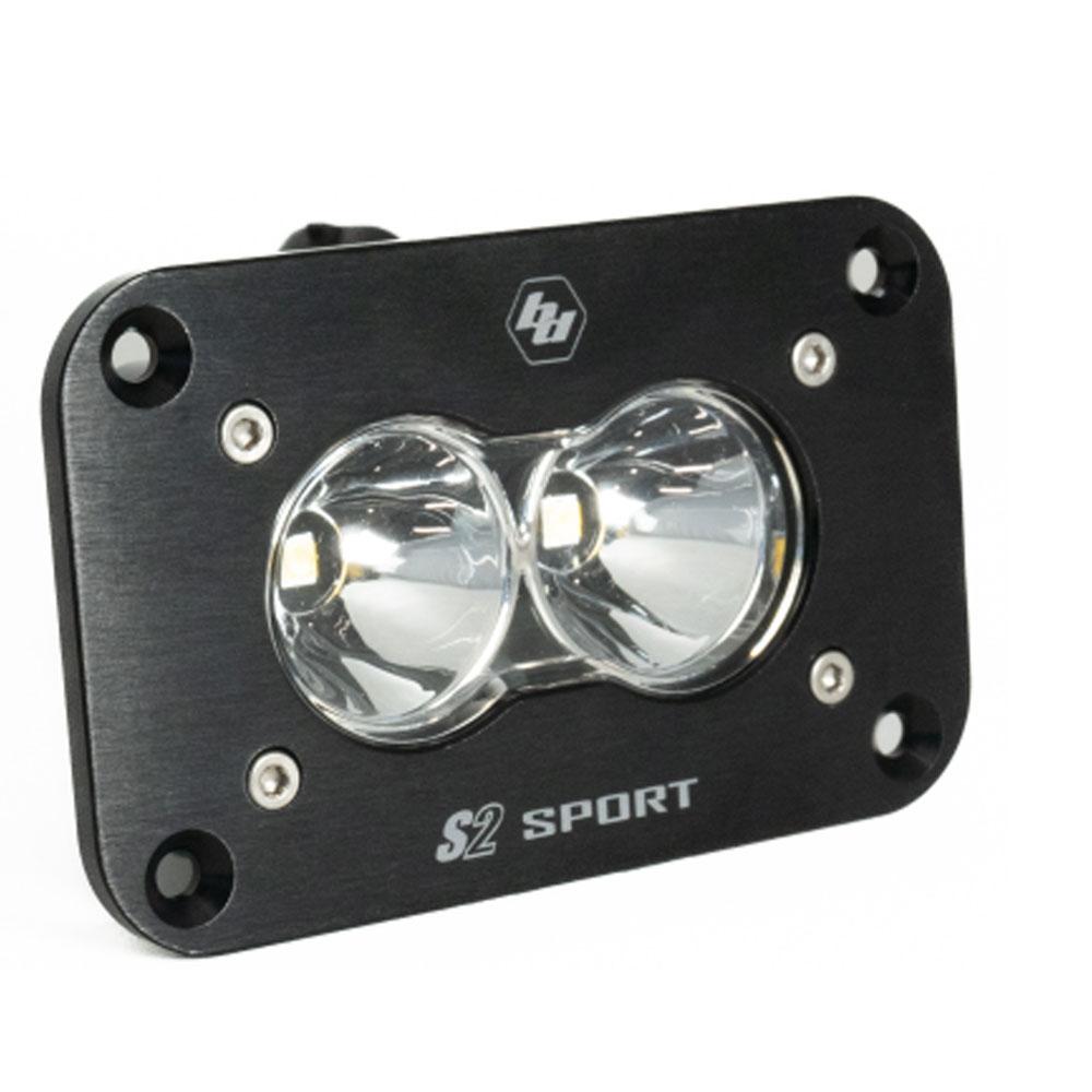 S2 Sport Black Flush Mount LED Auxiliary Light Pod - Universal Baja Designs