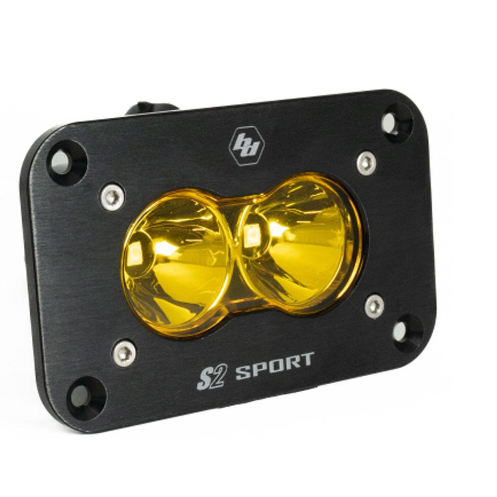 S2 Sport Black Flush Mount LED Auxiliary Light Pod - Universal Baja Designs