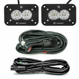 S2 Sport Black Flush Mount LED Auxiliary Light Pod - Universal Baja Designs