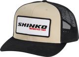 SHINKO, Shinko Snapback Hat Black and Natural - Durable Cotton Cap with Adjustable Fit