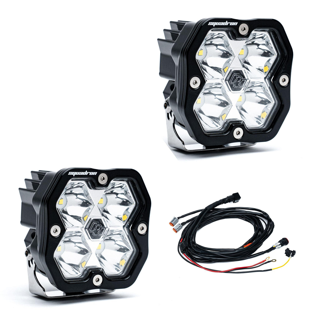 Squadron 2.0 Sport Black LED Auxiliary Light Pod Kit - Universal Baja Designs