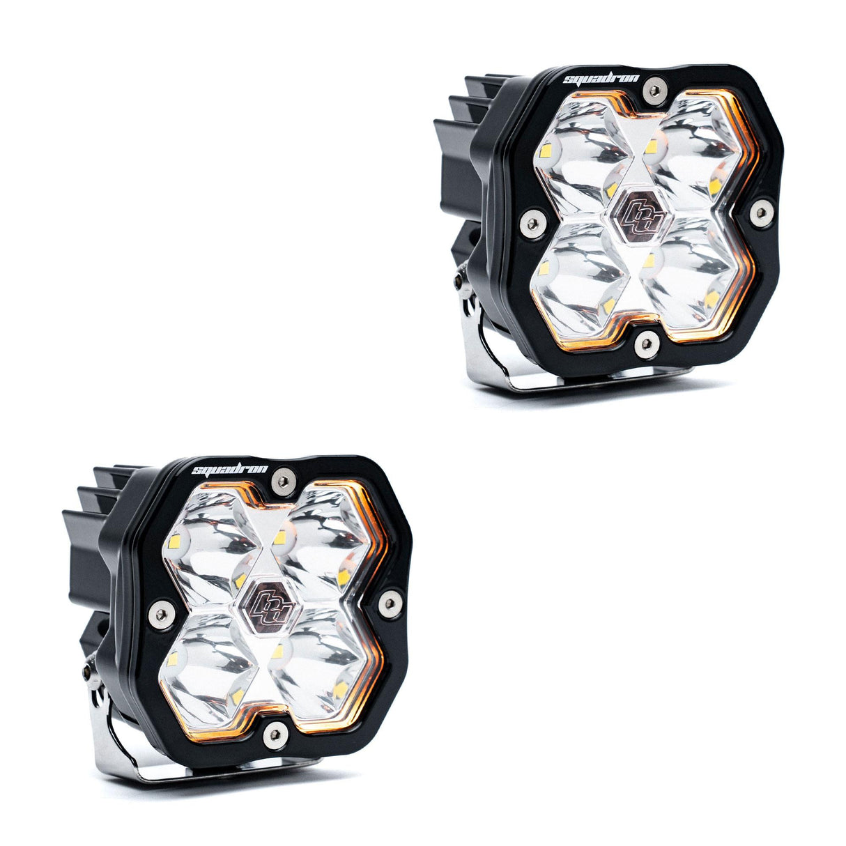 Squadron 2.0 Sport Black LED Auxiliary Light Pod Kit (No Harness) - Universal Baja Designs
