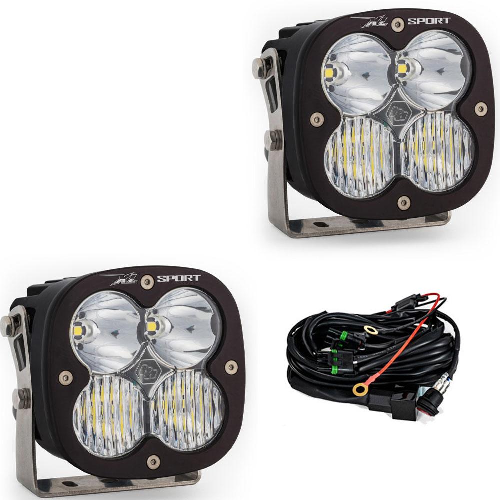 XL Sport Black LED Auxiliary Light Pod Pair - Universal Baja Designs